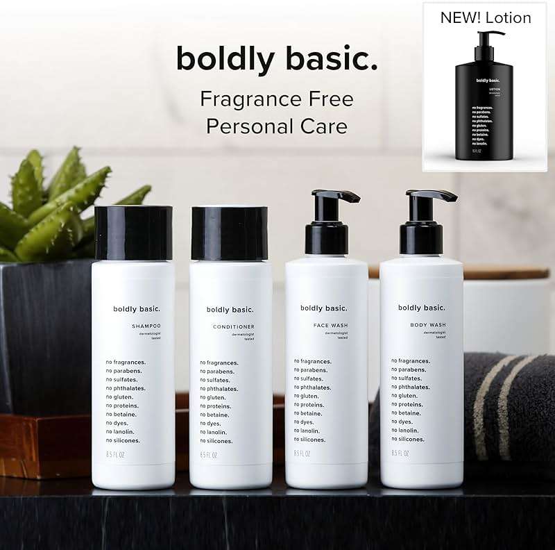 Boldly Basic Fragrance Free Face Wash - Gentle Facial Cleanser on Sensitive Skin - Unscented - Dermatologist Tested - No Sulfates, Parabens or Gluten - Non Comedogenic and Hypoallergenic - Image 5