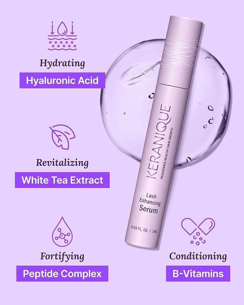 Keranique Lash Growth Serum - Eyelash Enhancer for Women with Thin & Brittle Lashes - Intense Boost for Long, Natural Eyelashes - Image 5