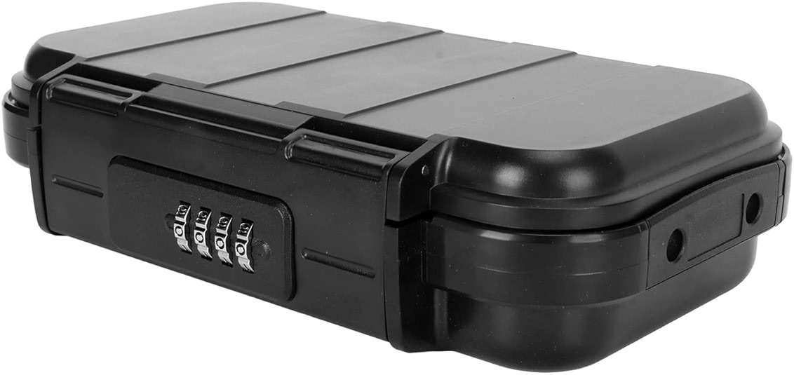 Portable Small Lock Box, Security Case LockBox with Code, Shockproof 4 Digit Password Lock with Detachable Steel Wire Rope for Beach Travel Hotels - Image 8