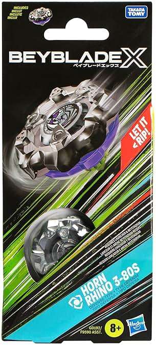 Beyblade X Horn Rhino 3-80S Booster Pack Set with Defense Type Right-Spinning Top; Battling Top Toys for 8 Year Old Boys and Girls - Image 3