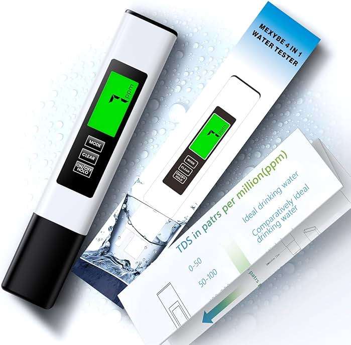 2025 All-New 4 in 1 Tds Meter Digital Water Tester - Accurate and Reliable TDS EC & Temp(°C,°F) Meter - 0-9999ppm - Professional Testing for Drinking Water, RO/DI System, Aquariums etc - Image 1