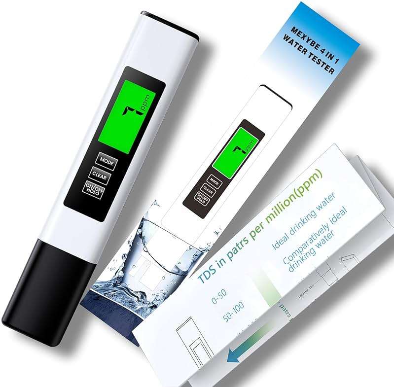2025 All-New 4 in 1 Tds Meter Digital Water Tester - Accurate and Reliable TDS EC & Temp(°C,°F) Meter - 0-9999ppm - Professional Testing for Drinking Water, RO/DI System, Aquariums etc - Image 8