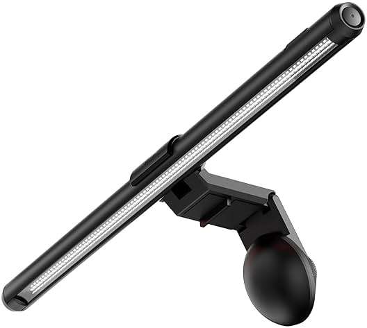 ASUS ROG Aura Monitor Light Bar (ALB01) - Asymmetrical Lighting bar, 3 Modes, RGB Lighting, USB-C, Patented clamp, Magnetic Buckle, Aura Sync Compatible, DisplayWidget Center, Quick Installation - Image 1