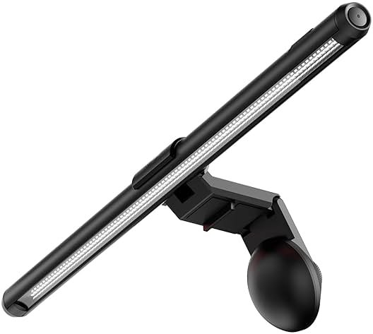 ASUS ROG Aura Monitor Light Bar (ALB01) - Asymmetrical Lighting bar, 3 Modes, RGB Lighting, USB-C, Patented clamp, Magnetic Buckle, Aura Sync Compatible, DisplayWidget Center, Quick Installation - Product Image