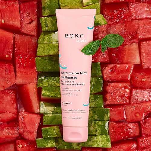 Boka Fluoride Free Toothpaste Nano Hydroxyapatite Toothpaste - Watermelon Mint Flavor, 4 oz 3Pk - Image 2