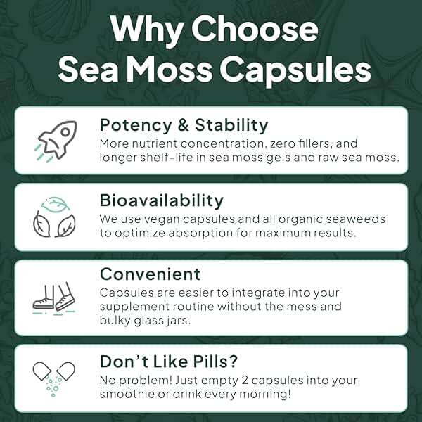 Organics Ocean Wild Sea Moss Capsules - 100% Organic Irish Sea Moss with Organic Chlorella, Bladderwrack and Vitamin D for Energy, Lung Health and Thyroid Support for Women and Men - 60 Capsules - Image 6