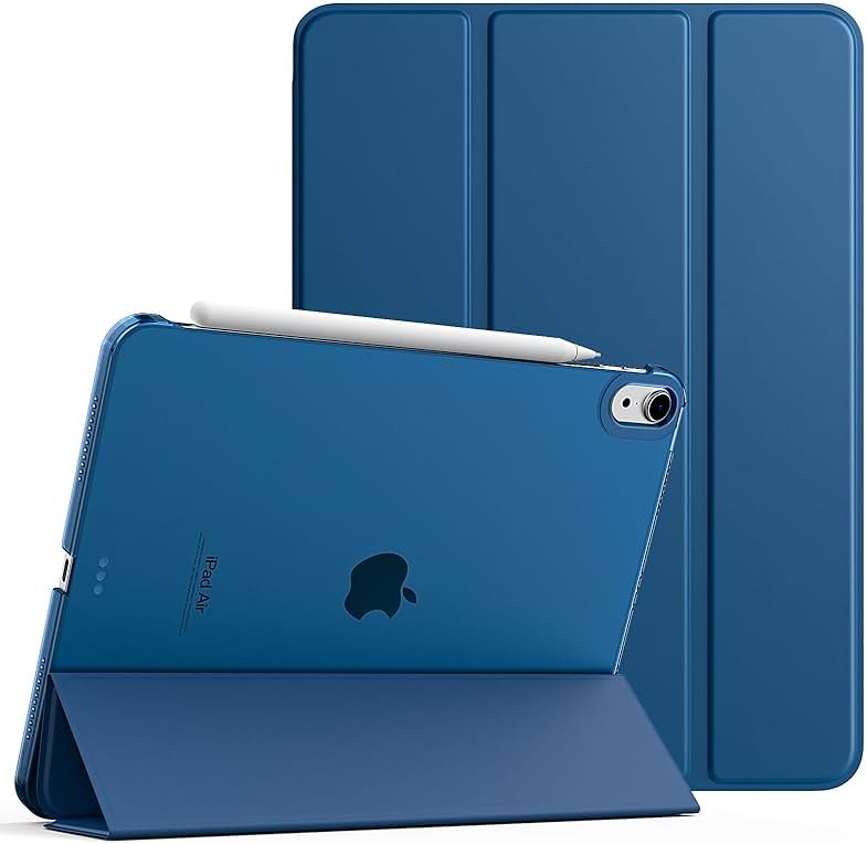 TiMOVO for iPad Air 11 Inch Case (M4 2026/M3 2025/M2 2024), iPad Air 5th Generation 2022/4th Gen 2020 10.9 Inch, Slim Hard Translucent Back Cover, Support Auto Wake/Sleep, Abyss Blue - Product Image