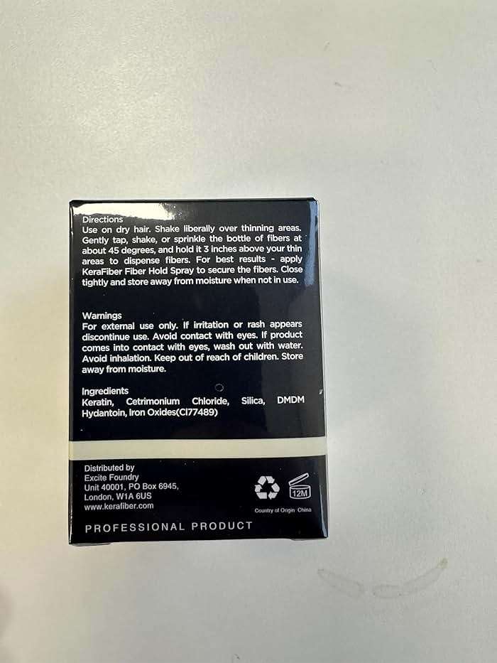 KeraFiber Professional Hair Building Fibres - Natural Keratin Hair thickener Fibres, Hair Powder for Men and Women, Full Head of Hair in 30 Seconds-Hair Fibres Dark Brown (5g/0.17oz) - Travel Pack - Image 9