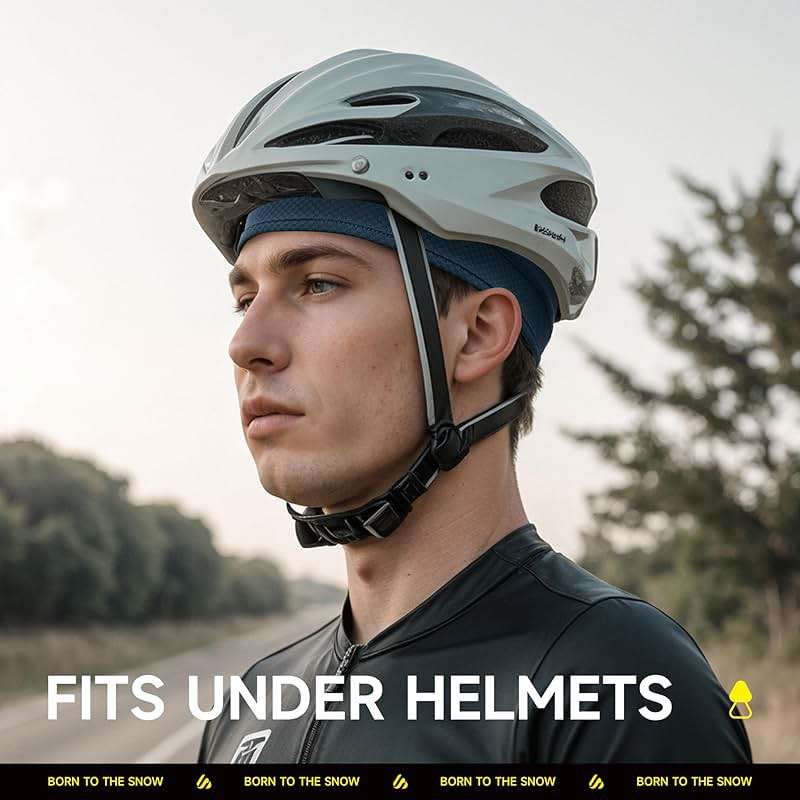 3 Pieces Skull Cap Helmet Liner, Cooling Hat Welding Cycling Beanies Head wrap for Men Women Hard Hat Durags - Image 2