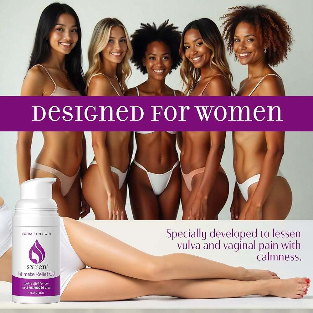 Syren Intimate Relief Gel with 4% Lidocaine for External Sensitivity, vulvodynia, dyspareunia, Vaginal discomfort, Dryness, Gentle Postpartum and Post-Procedure Support, 1.0 oz, Made in USA - Image 6