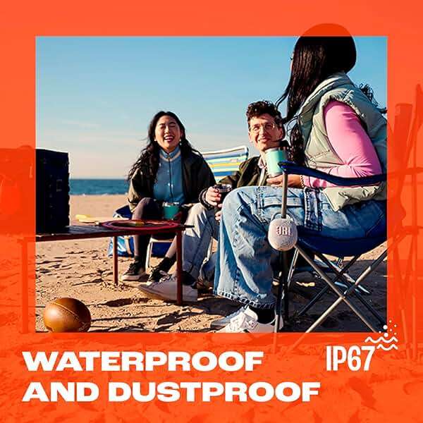 JBL Clip 5 - Ultra-Portable, Waterproof & Dustproof Bluetooth Speaker, Big JBL Pro Sound with Punchy bass, Integrated Carabiner, Up to 12 Hours of Play, Made in Part with Recycled Materials (Black) - Image 3