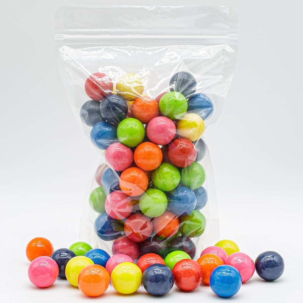 GUMBALLS for Machine Refill 2 lb – Bulk Bag of LARGE Gum Balls, 1 Inch, Assorted Fruit Flavored Bubble Gum - Image 2