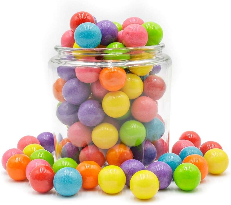 GUMBALLS for Machine Refill 2 lb – Bulk Bag of LARGE Gum Balls, 1 Inch, Assorted Fruit Flavored Bubble Gum - Image 4
