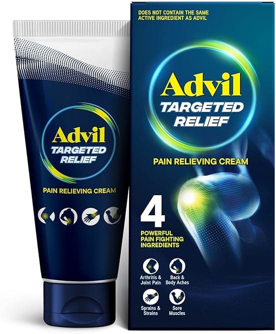 Advil Targeted Relief Pain Relieving Cream, Up to 8 Hours of Powerful Relief of Minor Arthritis Pain, Joint Pain, Lower Back Pain and Muscle Pain - 2.3 oz - Product Image