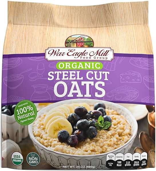 War Eagle Mill Organic Steel Cut Oats, 24 oz Bag (2 Pack) - Image 4