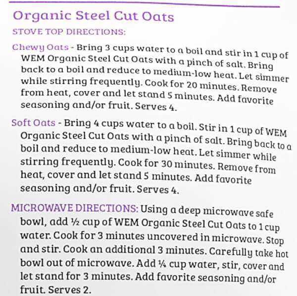 War Eagle Mill Organic Steel Cut Oats, 24 oz Bag (2 Pack) - Image 9