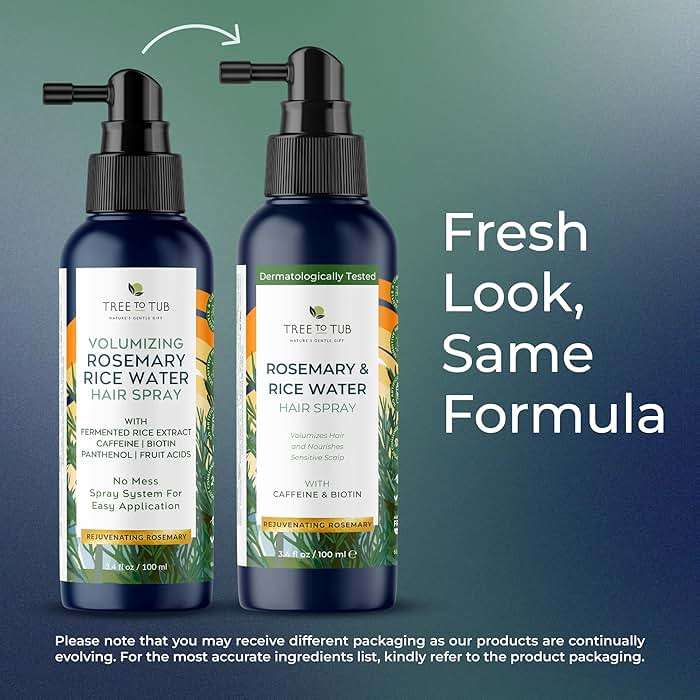 Tree To Tub Rosemary Water Spray for Hair Growth - Fermented Rice Water for Hair Growth Nature's Rosemary Hair Spray & Nourishing Scalp Care - Image 7