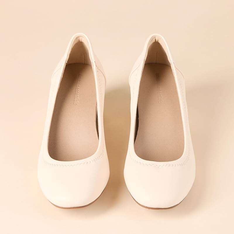 Amazon Essentials Women's Ballet Pump with Block Heel - Image 3