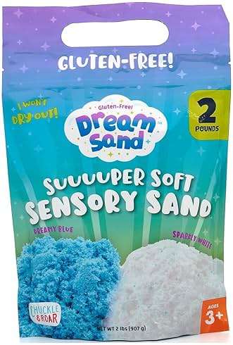 Chuckle & Roar Sensory Dream Sand Bulk 2lb Container – Gluten-Free, Never-Drying Super Soft Sensory Sand, Mess-Free Creative Play for Kids Ages 3+ - Image 1