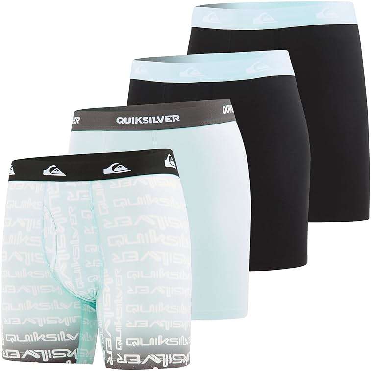 Quiksilver Mens Underwear 4 Pack Boxers for Men Supersoft Brushed Polyester Mens Boxer Briefs - Image 1