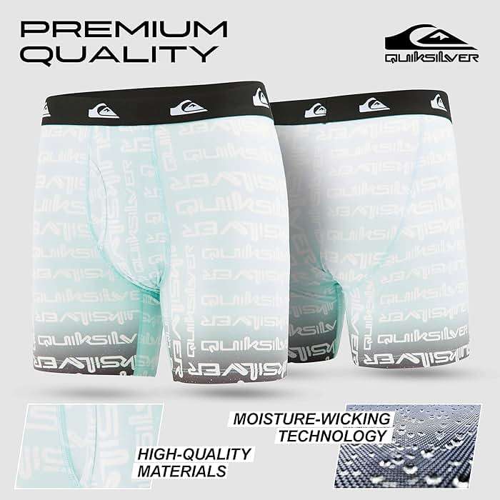 Quiksilver Mens Underwear 4 Pack Boxers for Men Supersoft Brushed Polyester Mens Boxer Briefs - Image 4