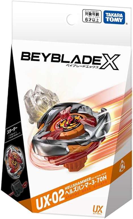 Beyblade X Beyblade X UX-02 Starter Hell's Hammer 3-70H - Image 5