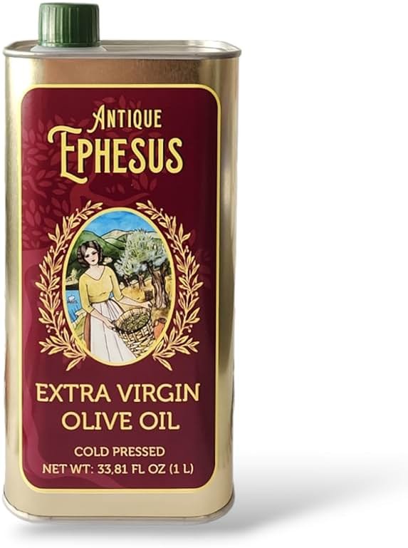 Extra Virgin Olive Oil Cold Pressed - London Award-Winning - 33.81 Fluid Ounce,Antique Ephesus, Mediterranean Region of Ayvalik Turkey (Extra Virgin) - Product Image