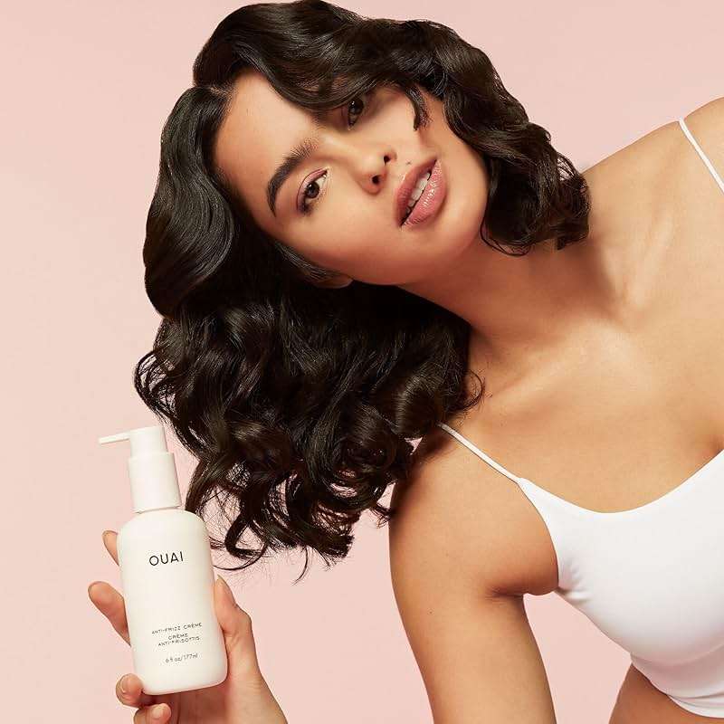 OUAI Anti Frizz Cream - Moisturizing Hair Cream with Frizz Control & Heat Protection - Provides Lasting Hydration with Jackfruit & Beetroot Extract - Paraben, Phthalate & Sulfate Free (6 oz) - Image 2