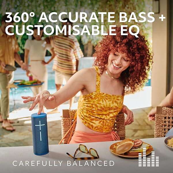 Ultimate Ears Boom 4 Portable Waterproof Bluetooth Speaker with Balanced 360-Degree Sound with Clear Audio and Bass, Floating Speaker with 15-Hour Battery and 147ft (45m) Range - Black - Image 2