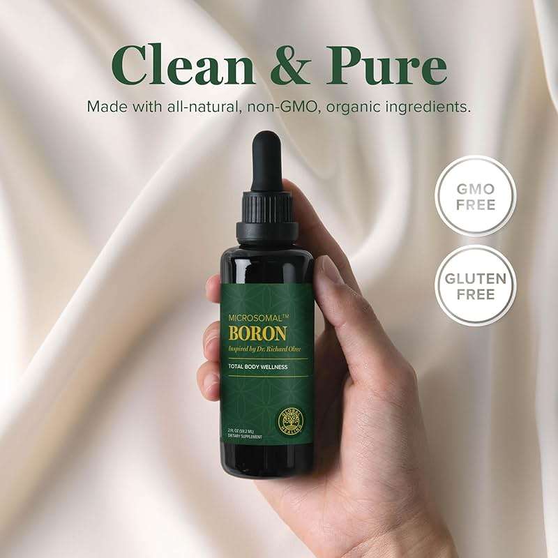 Global Healing Center - Boron Supplement for Men and Women - More Bioavailable Than Liposomal for Bone Health, Metabolism, and Enhanced Magnesium Absorption, 5 mg (2 Oz) - Image 4