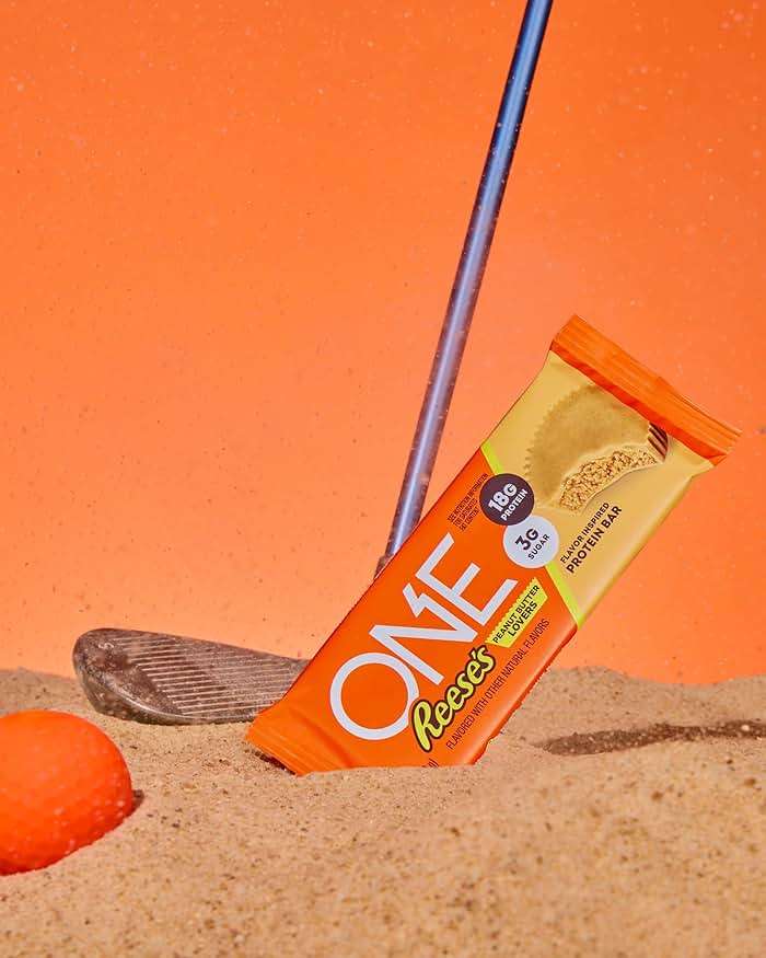 ONE Protein Bars, Reese's Peanut Butter Lovers, Gluten Free with 18g Protein and 3g Sugar, Pantry Staples, 2.12 oz (12 Count) - Image 3