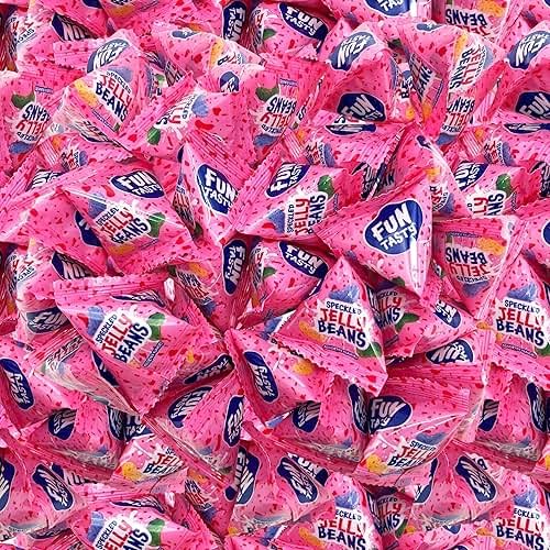 Jelly Beans - 60 Mini Packs - Individually Wrapped Candy for Classroom Rewards, Buffets, Goodie Bags & Party Favors - Bulk Jelly Beans - Fruit Flavors - Product Image