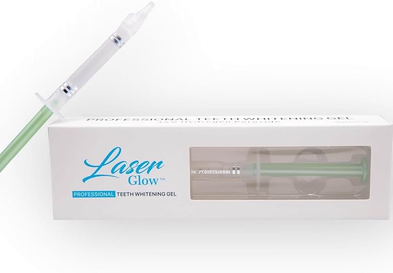 Professional Teeth Whitening Gel 35% Hydrogen Peroxide – LaserGlow Low-Sensitivity Enamel-Safe Formula | 1.2mL Precision Syringe | for Dentists, Medspas & Whitening Technicians - Product Image