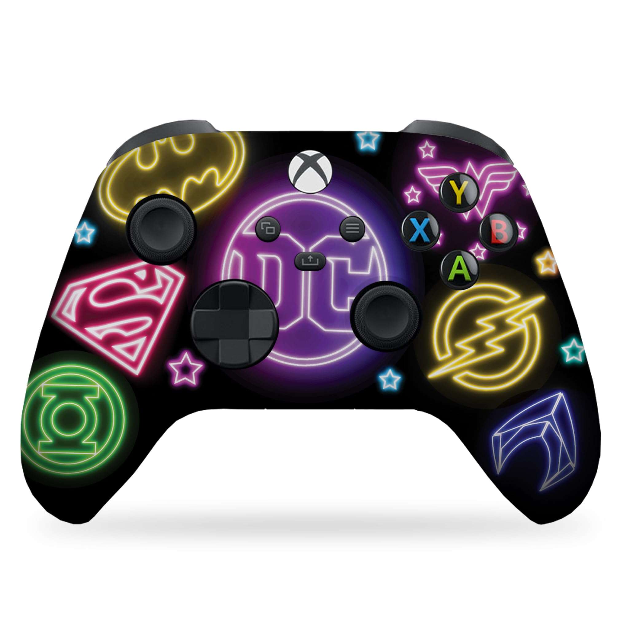 DreamController DC Comiic NEON Custom X-box Controller Wireless compatible with X-box One/Series X/S Proudly Customized in USA I Permanent HYDRODIP Print(NOT JUST A SKIN)(MODDED) - Image 1