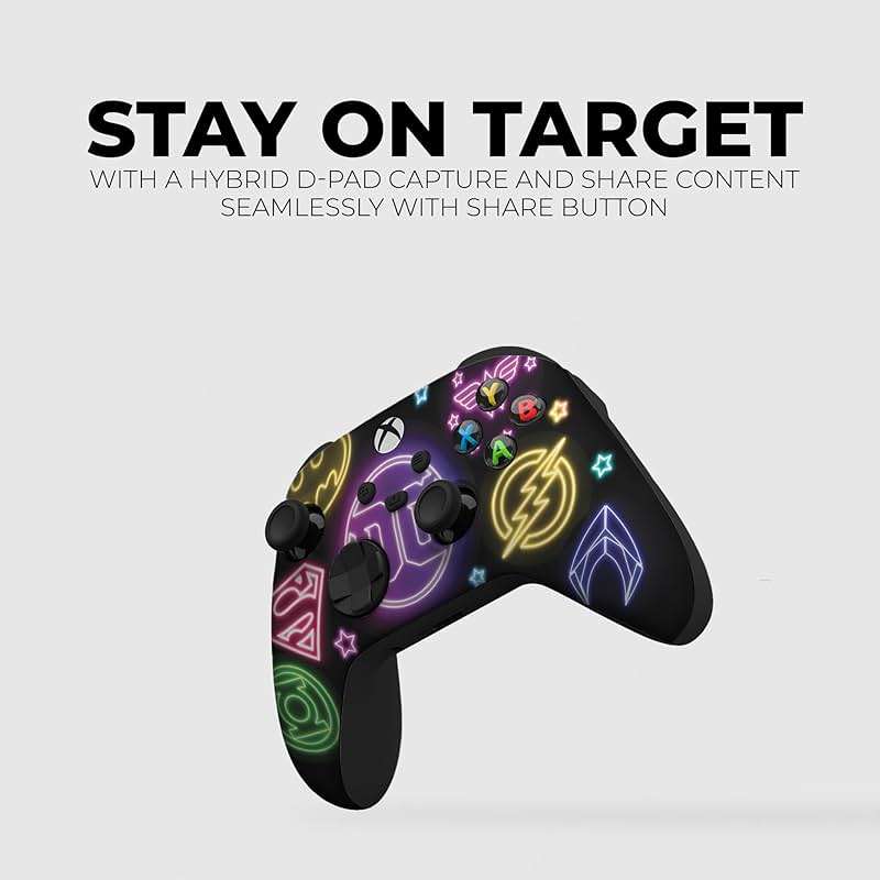 DreamController DC Comiic NEON Custom X-box Controller Wireless compatible with X-box One/Series X/S Proudly Customized in USA I Permanent HYDRODIP Print(NOT JUST A SKIN)(MODDED) - Image 6