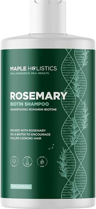 Volumizing Biotin and Rosemary Shampoo - Vegan Rosemary Biotin Shampoo for Thinning Hair for Women and Men with Nourishing B Vitamins & Tea Tree Oil - Paraben Silicone & Sulfate Free (16 Fl Oz) - Image 1