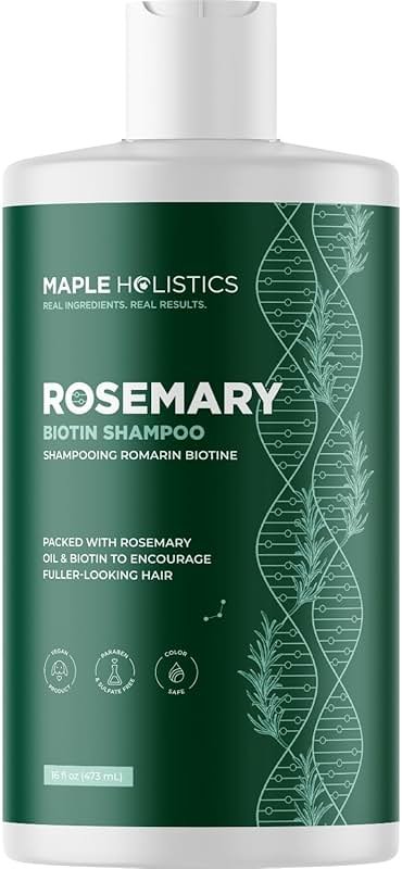 Volumizing Biotin and Rosemary Shampoo - Vegan Rosemary Biotin Shampoo for Thinning Hair for Women and Men with Nourishing B Vitamins & Tea Tree Oil - Paraben Silicone & Sulfate Free (16 Fl Oz) - Product Image