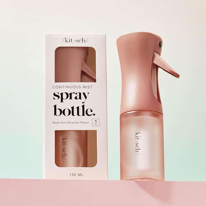 Kitsch Continuous Spray Bottle for Hair – Fine Mist Water Mister & Water Spray Bottle – Recycled Hair Spray Bottle – Spray Bottles for Cleaning, Styling, Plants & More – Terracotta, 150ml - Image 8