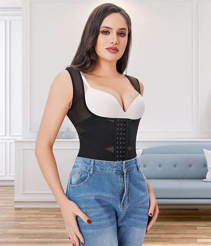 Nebility Waist Trainer for Women Corset Shapewear Tummy Control Body Shaper Vest Waist Cincher Shapewear - Image 5