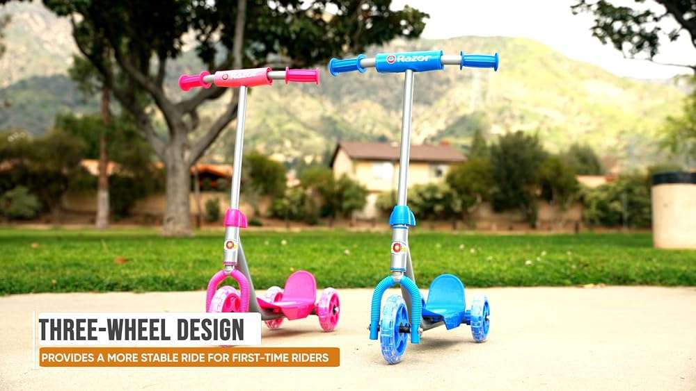 Razor A5 LUX Kick Scooter - Pink - FFP,38.6 Inch & Jr. Lil' Kick Scooter - Image 7