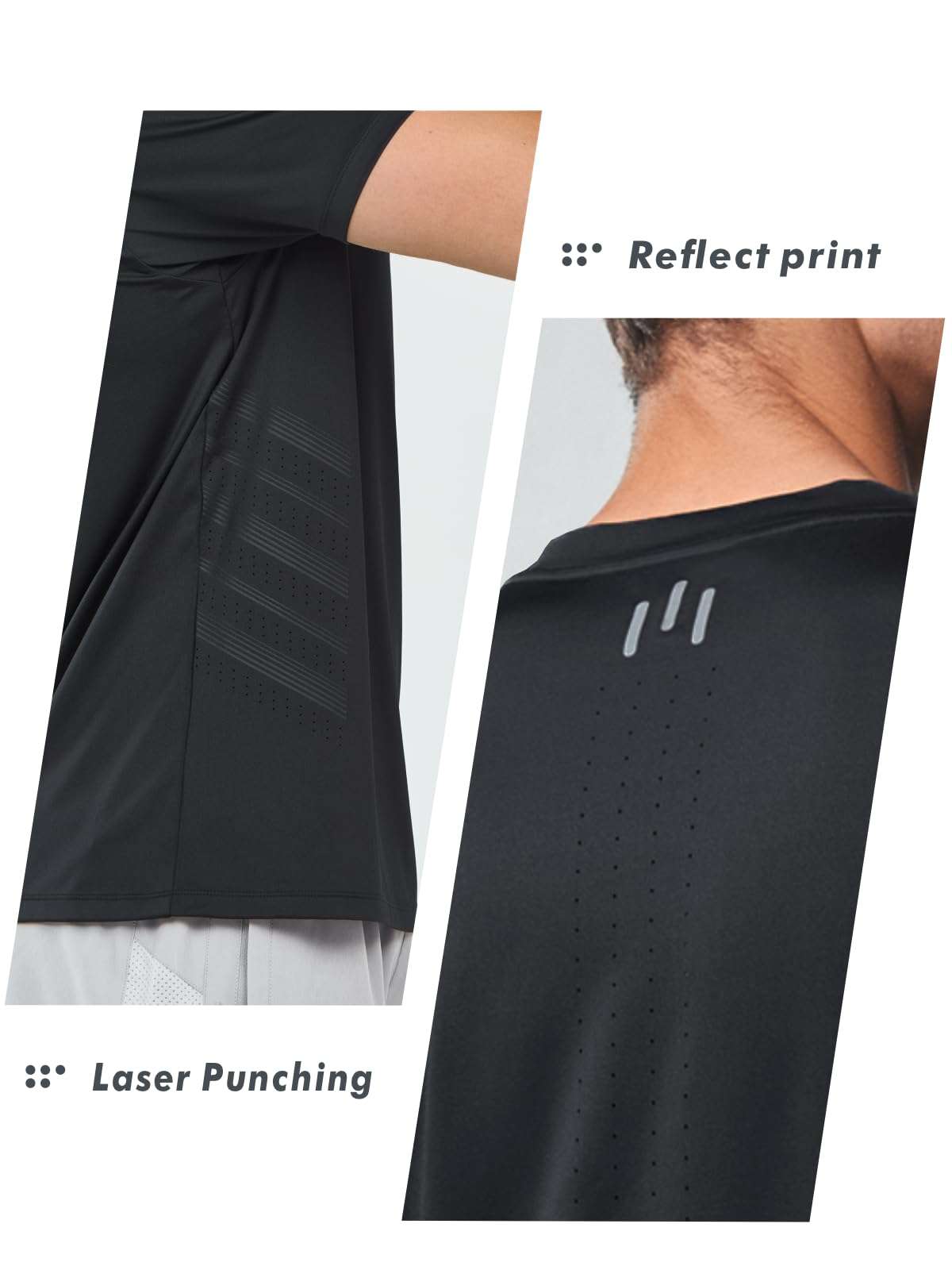 NORTHYARD Men's Workout Athletic Shirts Gym Running T-Shirts Tennis Quick Dry Short Sleeve Shirt Active Lightweight Sports - Image 4