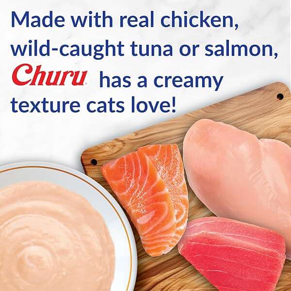 INABA Churu Cat Treats, Lickable, Squeezable Creamy Purée with Vitamin E, 0.5 Ounces per Tube, 120 Tubes Total, Chicken Variety - Image 4