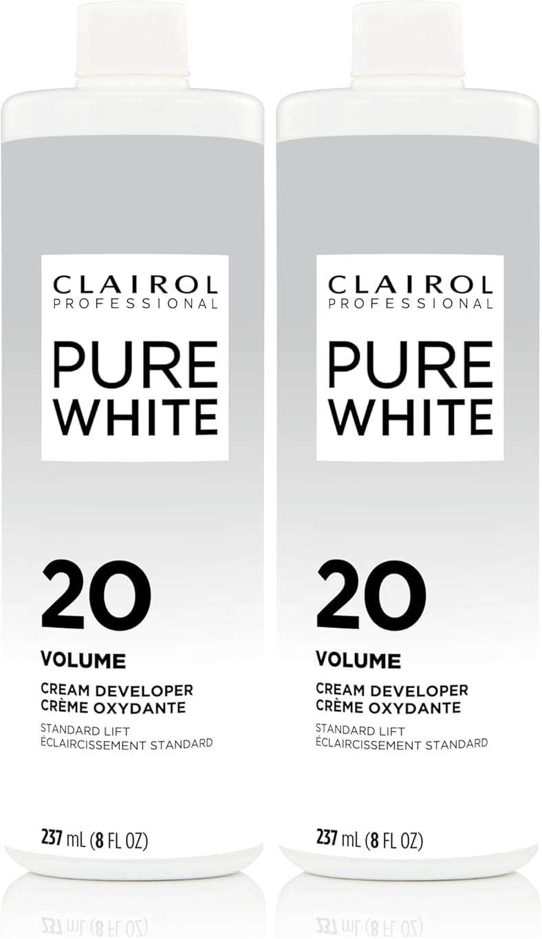 Clairol Professional Clairoxide Pure White 20 Volume Creme Developer, 8 Fl Oz (Pack of 2) - Image 1