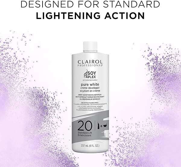 Clairol Professional Clairoxide Pure White 20 Volume Creme Developer, 8 Fl Oz (Pack of 2) - Image 4