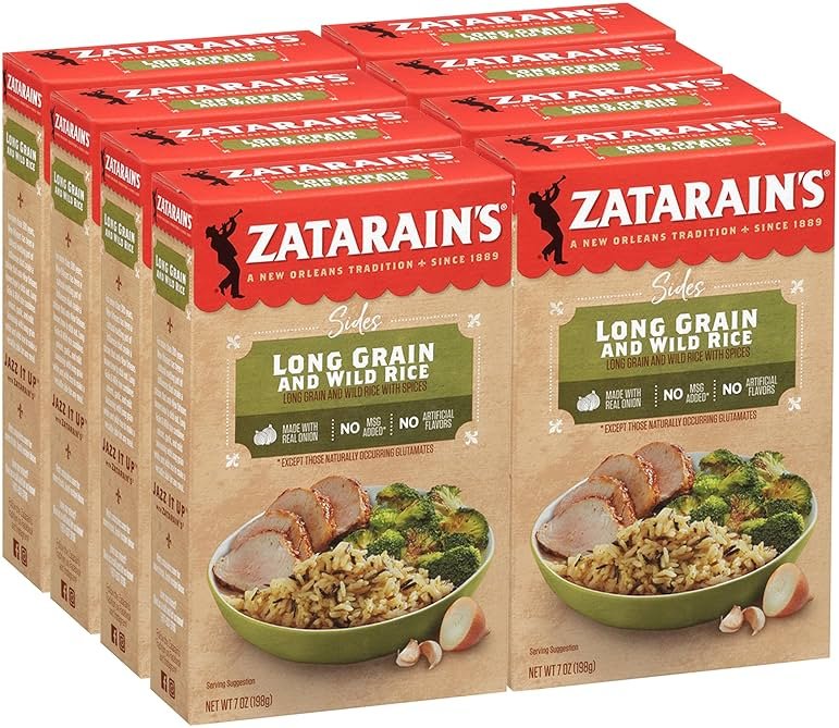 Zatarain's Long Grain and Wild Rice, 7 oz (Pack of 8) - Product Image