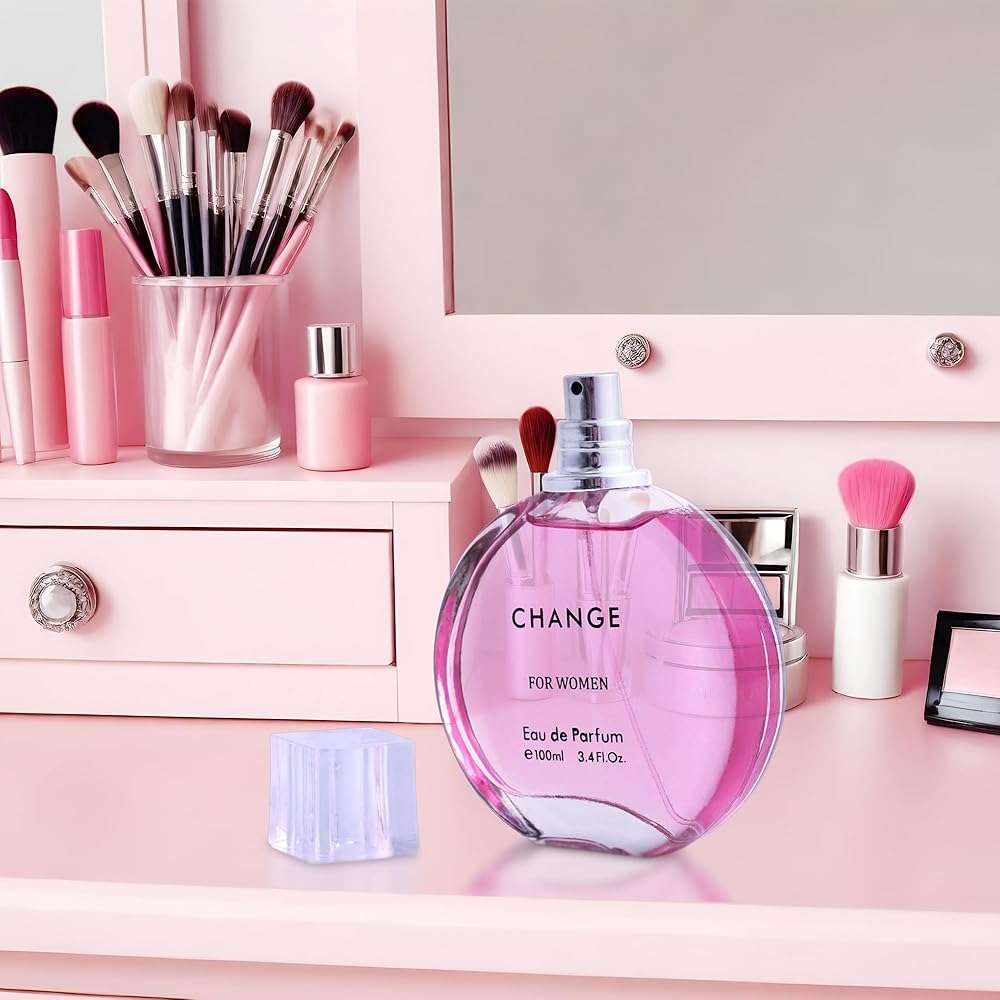 Change Eau De Parfum for Women - Spicy pink pepper on Top Pairing Floral Heart Notes of Jasmine & Iris - Suitable for Casual Wear - Mild & Paraben Free - Elegant 100ml Bottle Packaged in a Box - Image 8
