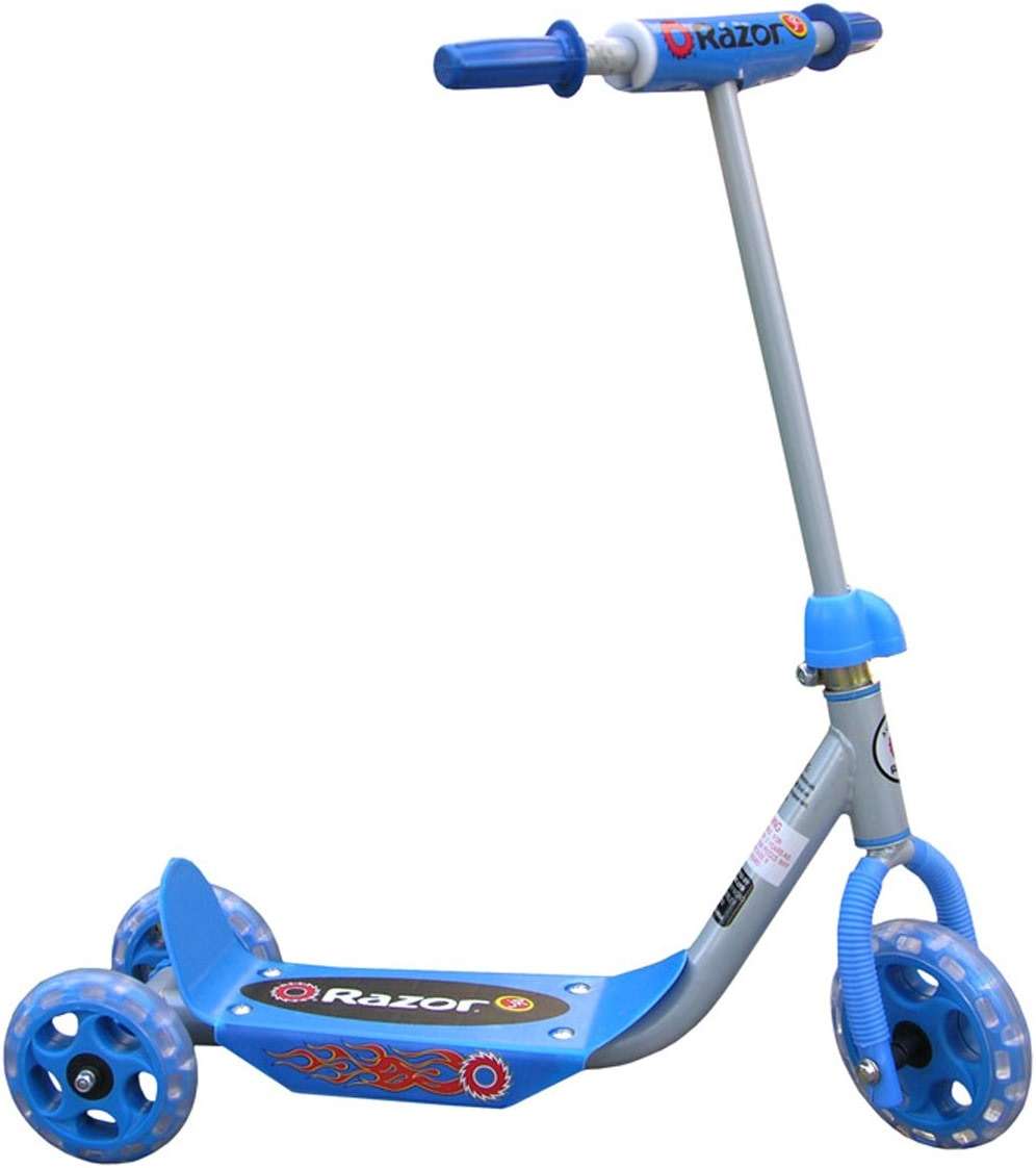 Razor A5 Lux Kick Scooter for Kids Ages 8+ - 8" Urethane Wheels, Anodized Finish Featuring Bold Colors and Graphics, for Riders up to 220 lbs & Jr. Lil' Kick Scooter - Image 3