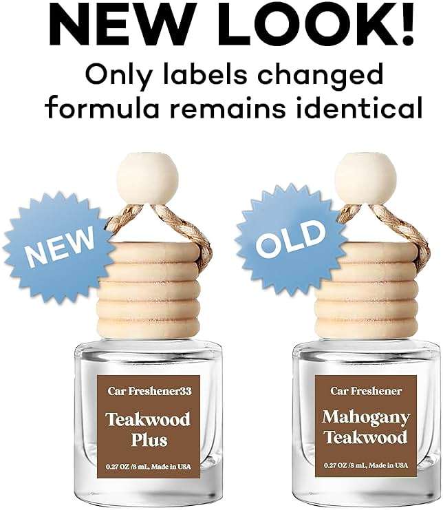Car Air Freshener Hanging 2 Pack,Mahogany Teakwood Essential Oil Diffuser for Car, Car Air Freshener Cute, 45+ days Long Lasting Air Freshener for Car And Women, car accessories Made in USA - Image 7