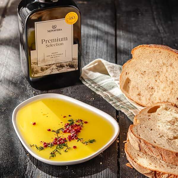 NVG NOVAVERA 1,000+ MG/KG High Polyphenol Rich Olive Oil, Early Harvest, USDA Organic Drinking Extra Virgin Olive Oil, Evoo World Ranking Top 1, Low Acidity, Cold Pressed, 16.9 oz - Image 4