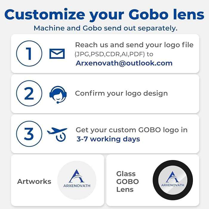 ARXENOVATH 50w Logo Projector for Business Custom GOBO Projectors Rotating Store Floor Personalized Wall Outdoor Waterproof IP67 Image for Shop Advertising,Wedding Stage - Image 5